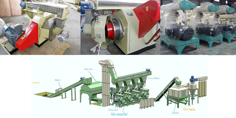 Ring Die Wood Pellet Mill  Large Capacity Wood Pellet Machine