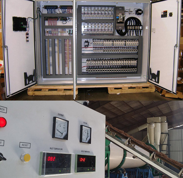 PLC control system of wood pellet plant