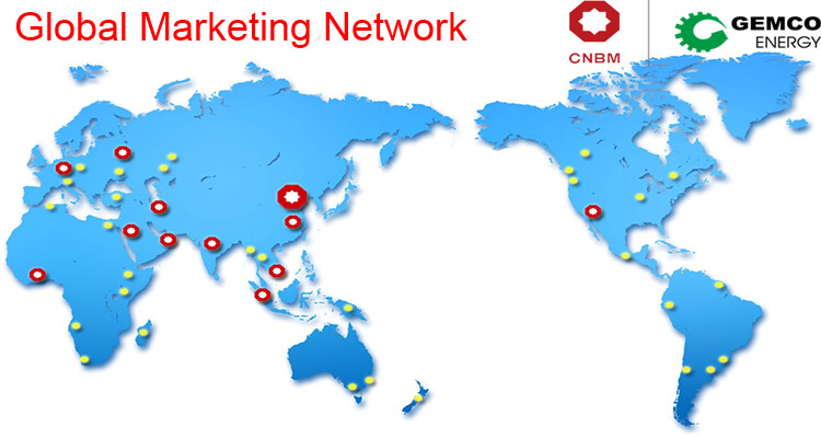 the marketing network of CNBM & GEMCO 