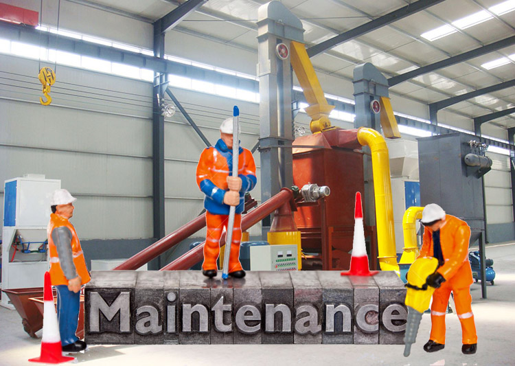 a picture of pellet mill maintenance