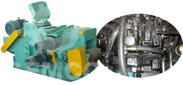 a picture of wood chipper oil pump