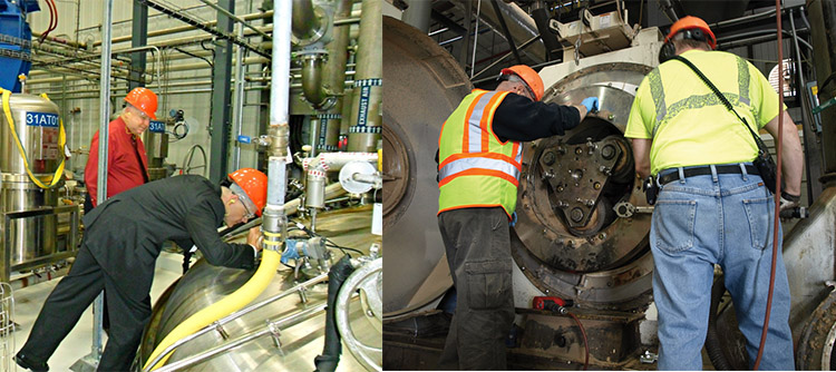 a picture of the operation managers in wood pellet plant