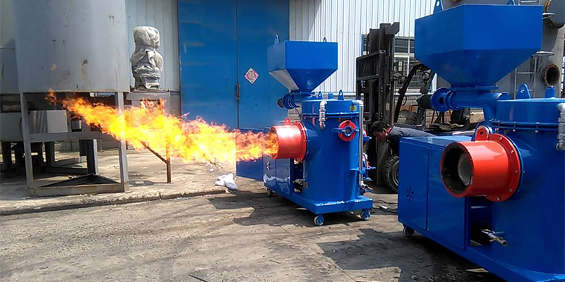 a picture of industrial wood pellet burners