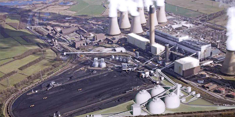 a panorama of thermal power plant