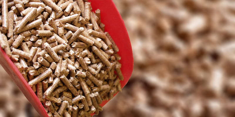 a picture of biomass pellets