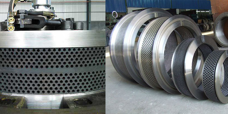 a picture of ring dies for vertical and horizontal pellet mills