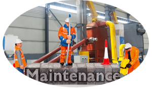 a picture of wood pellet machines maintenance