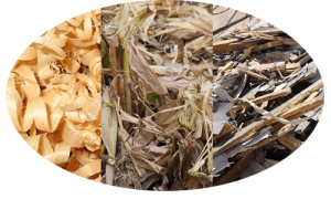 different raw materials to make wood pellets