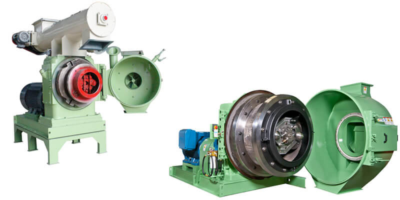 a picture of different gemco ring die pellet mills