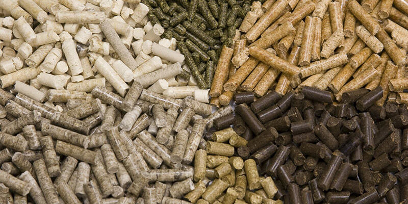 a picture of different pellet types