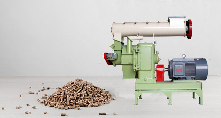 a picture of wood pellet making machines